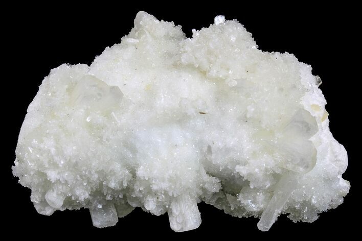 Stilbite and Apophyllite Crystals on Mordenite - India #168743